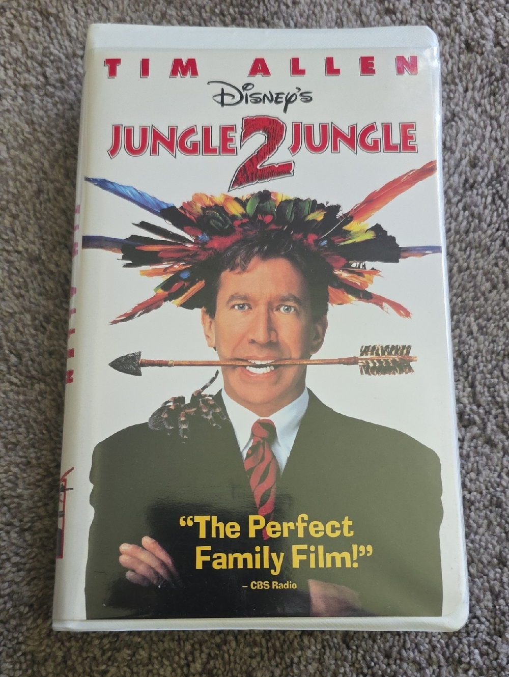 Disney Jungle 2 Jungle Movie Cover - White, Red, Black, Yellow, Multicolor